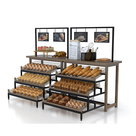 1200*1500*1700mm Bakery Cabinet Bakery Display Rack