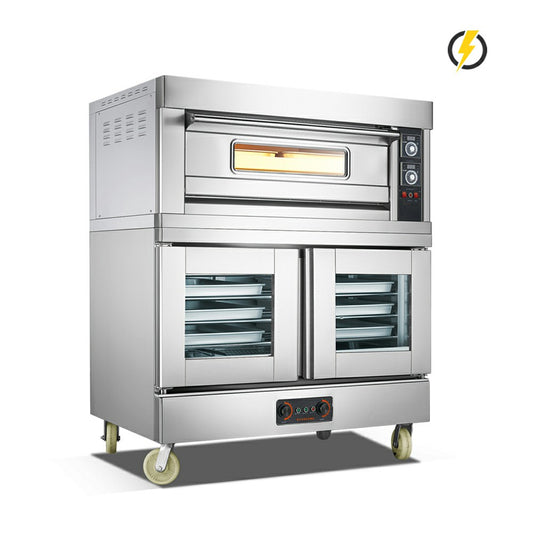 Room Temp.~110℃/400℃ Oven /Proofer Electric Stainless Steel Door Combined Oven