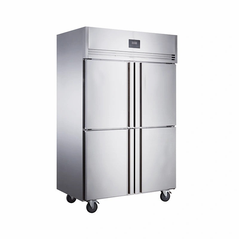 374L/4Doors/-5 ~ 5°C/-10 ~ -22°C Upright Dual Temperature Commercial Refrigeration