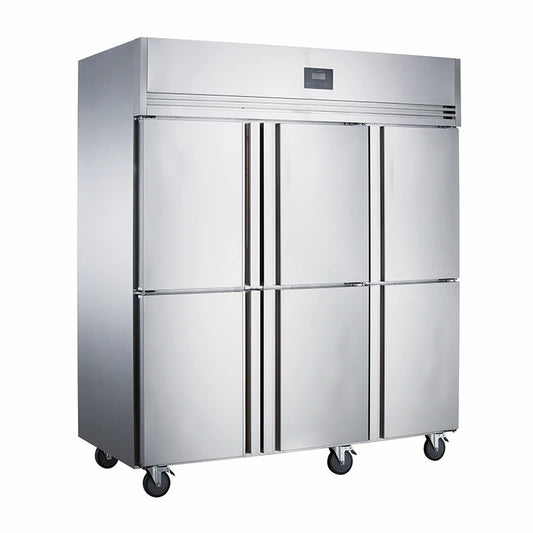 844L/6Doors/-5 ~ 5°C/-10 ~ -22°C Upright Dual Temperature Commercial Refrigeration