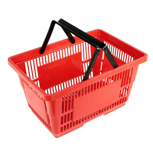 30PCS/Pack Plastic Shopping Basket 21L