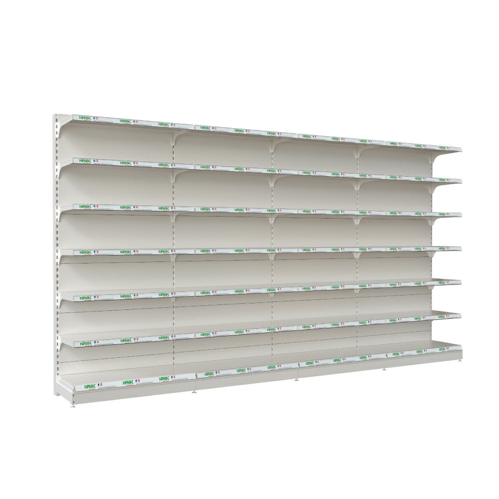 1+6 Shelves 2250mm Height Wall Gondola Shelving for Supermarket